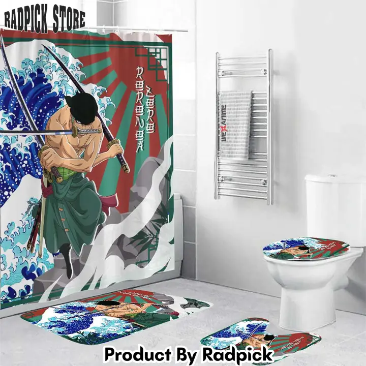 One piece roronoa zoro combo bathroom set   rp0205002